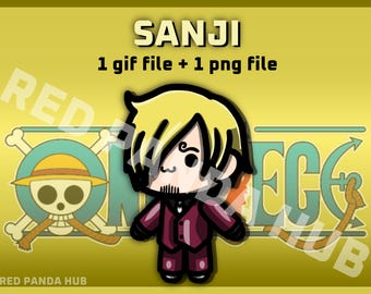 Chibidi - One Piece - Sanji (1 gif and 1 png)