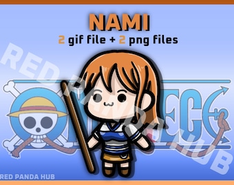 Chibidi - One Piece - Nami (2 gif and 2 png)