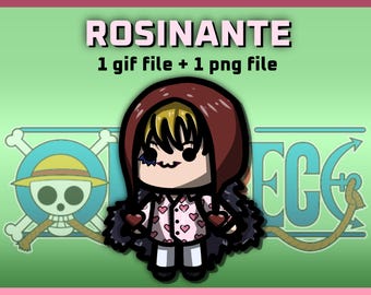 Chibidi - One Piece - Donquixote Rosinante (1 gif and 1 png)