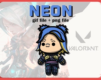 Chibi Animation - Valorant - Neon (gif and png)