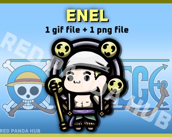 Chibidi - One Piece - Enel (1 gif and 1 png)