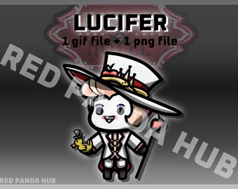 Chibidi - Hazbin Hotel - Lucifer (1 gif and 1 png)