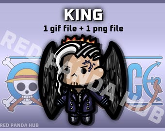 Chibidi - One Piece - King (1 gif and 1 png)