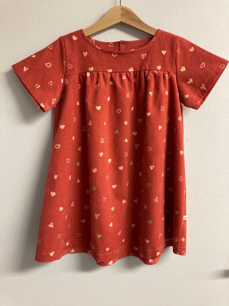 Dress in babycord size 4-5 years