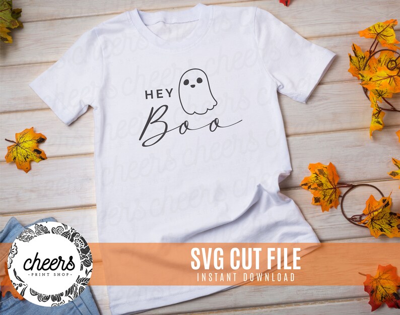 Hey Boo - Halloween SVG - Cute Halloween Cut File - Happy Halloween Svg ...