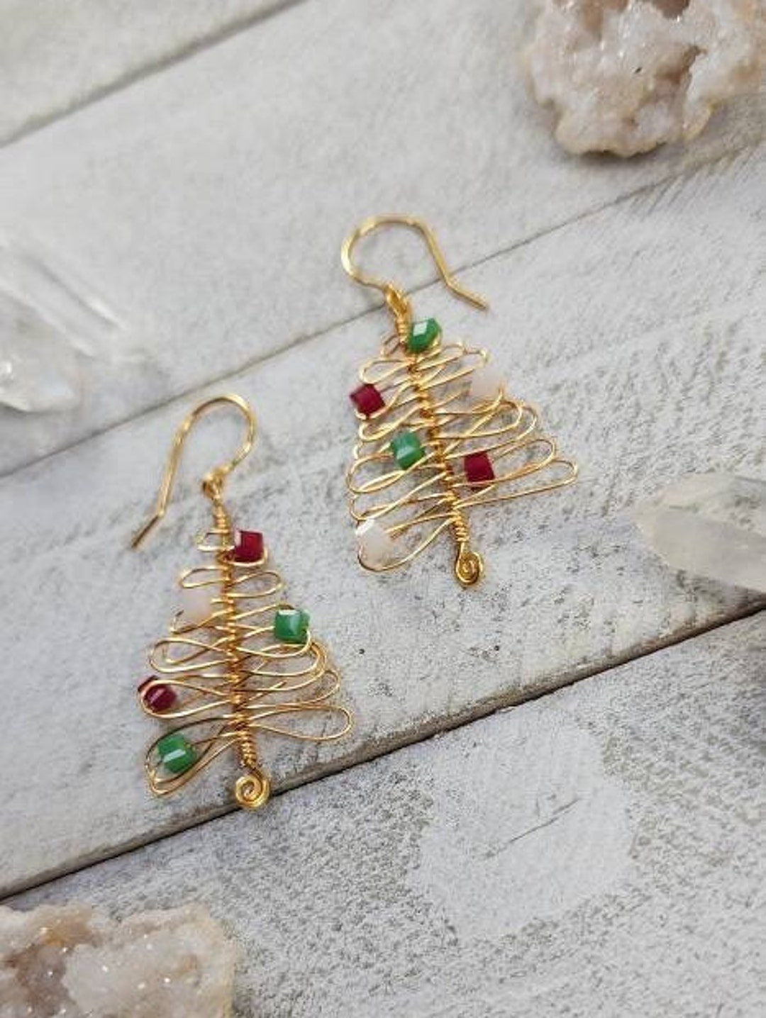 Seasonal Tree Earrings - Clip