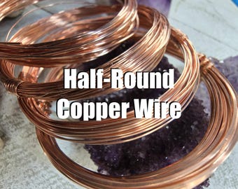 Half-Round Copper Wire for Jewelry Making