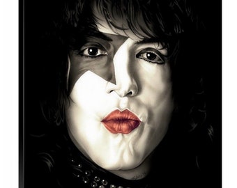 Paul Stanley KISS Canvas 16x20 Wall Art Starchild Guitar Gene Simmons