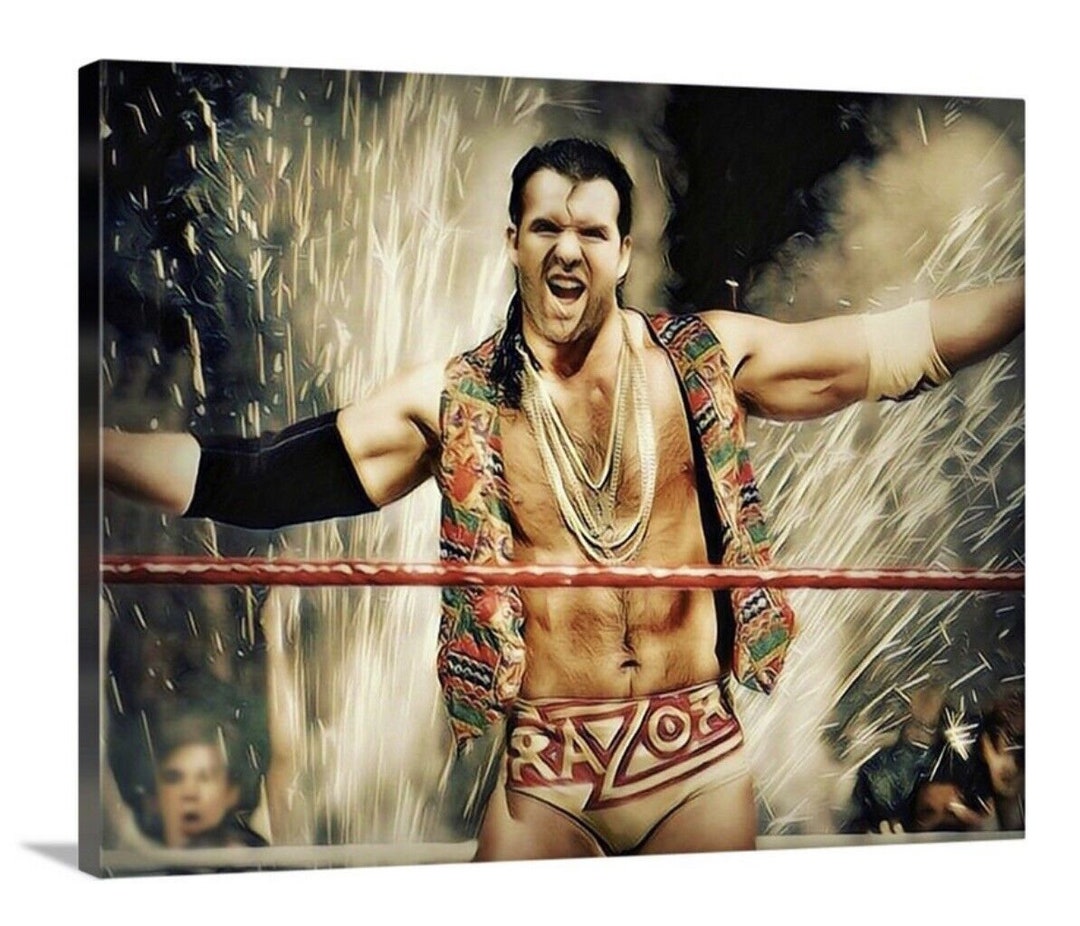 Razor Ramon Scott Hall Canvas 16X20 Wwe Wwf Wcw Nwo the Bad Guy ...