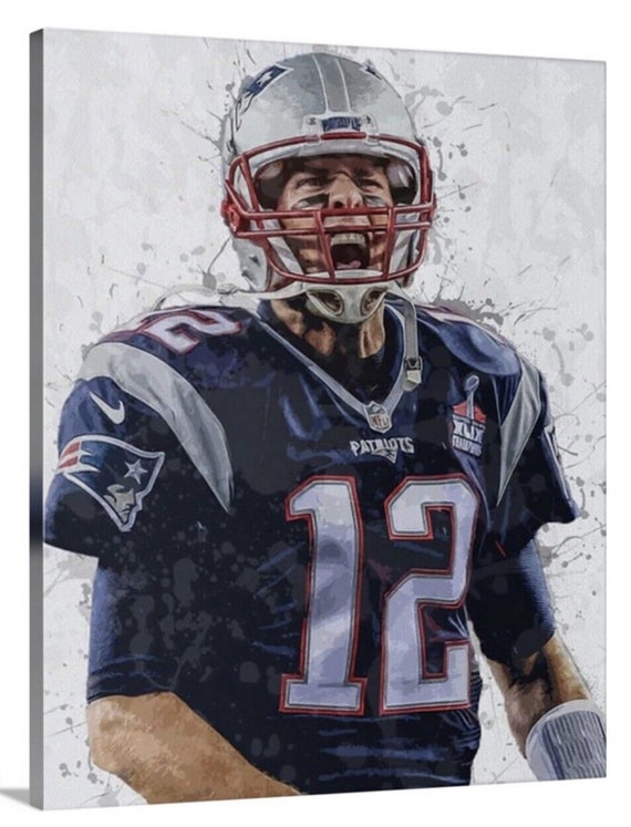 Tom Brady Canvas 16x20 Tampa Bay Buccaneers New E… - image 1