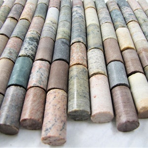 Rock Cores, River Rock Stone Cylinders, Over 1/2&quot; Diameter