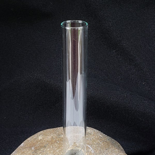 Two (2) Glass Vials for Rock Vase, Glass Tube - Pack of Two