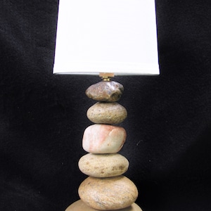 Small Rock Lamp 12 tall with Lamp Shade image 8