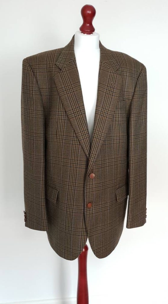 DAKS SIGNATURE Vintage Blazer Jacket Vintage Mens Checked | Etsy