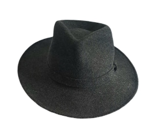 Vintage Preifeno Herren 100% Wollfilz Fedora Hut Packbar Wasserabweisend Made In USA