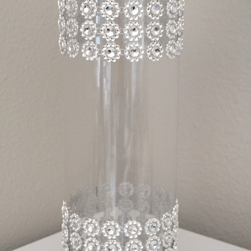 RHINESTONE VASE. Wedding Centerpiece Vase. Bling Vase. Etsy