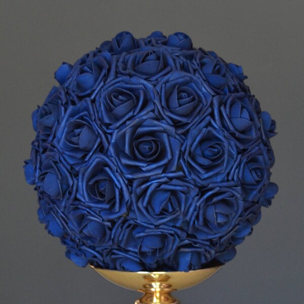 Navy Blue Flowers Etsy