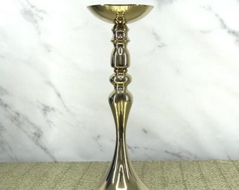 GOLD Flower Ball Stand. Gold Candle Holder. Gold Wedding Centerpiece Stand. Gold Wedding Decor. Gold Pomander Stand. Gold Vase.