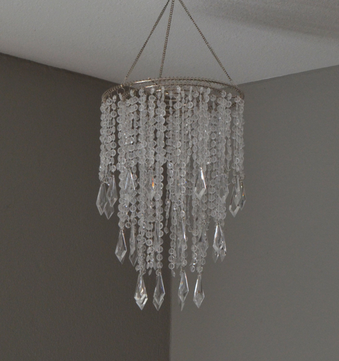 33FT Wedding Acrylic Crystal Garland Diamond Bead Chandelier