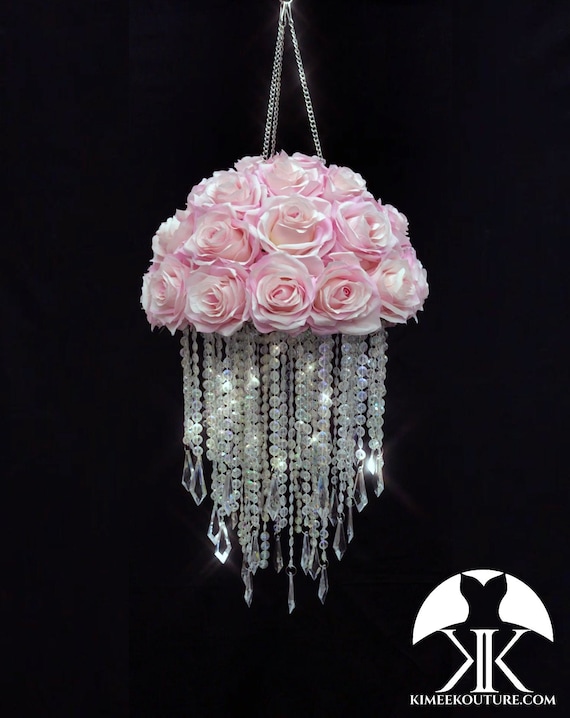 Floral crystal chandelier deals