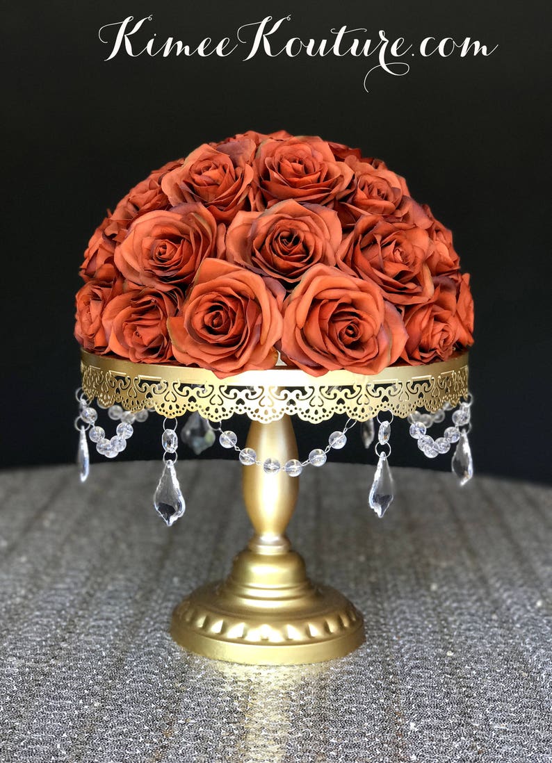 burnt orange headpiece