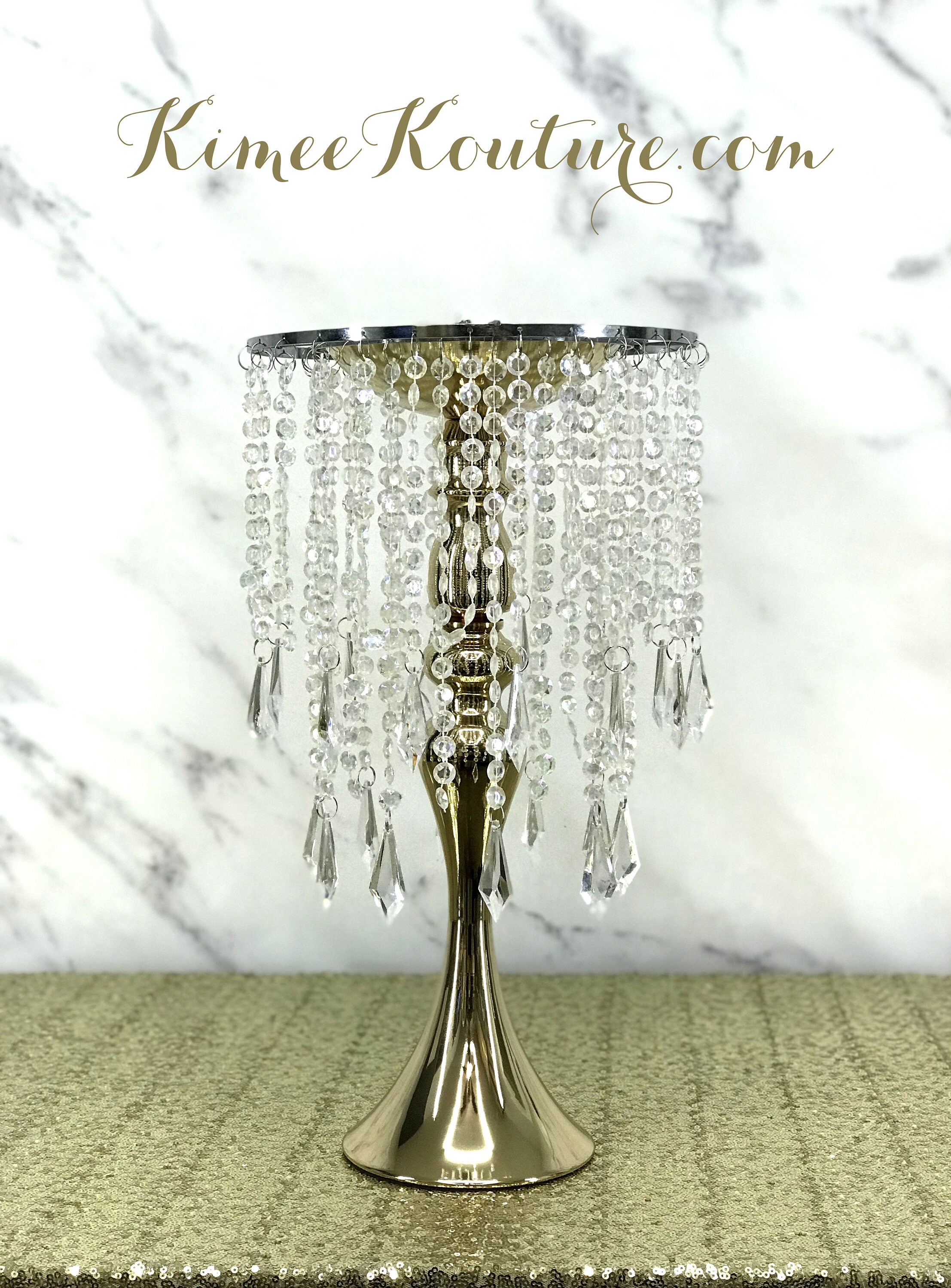 Gold UNIVERSAL Chandelier Stand GoldFor Wedding Party Decor 