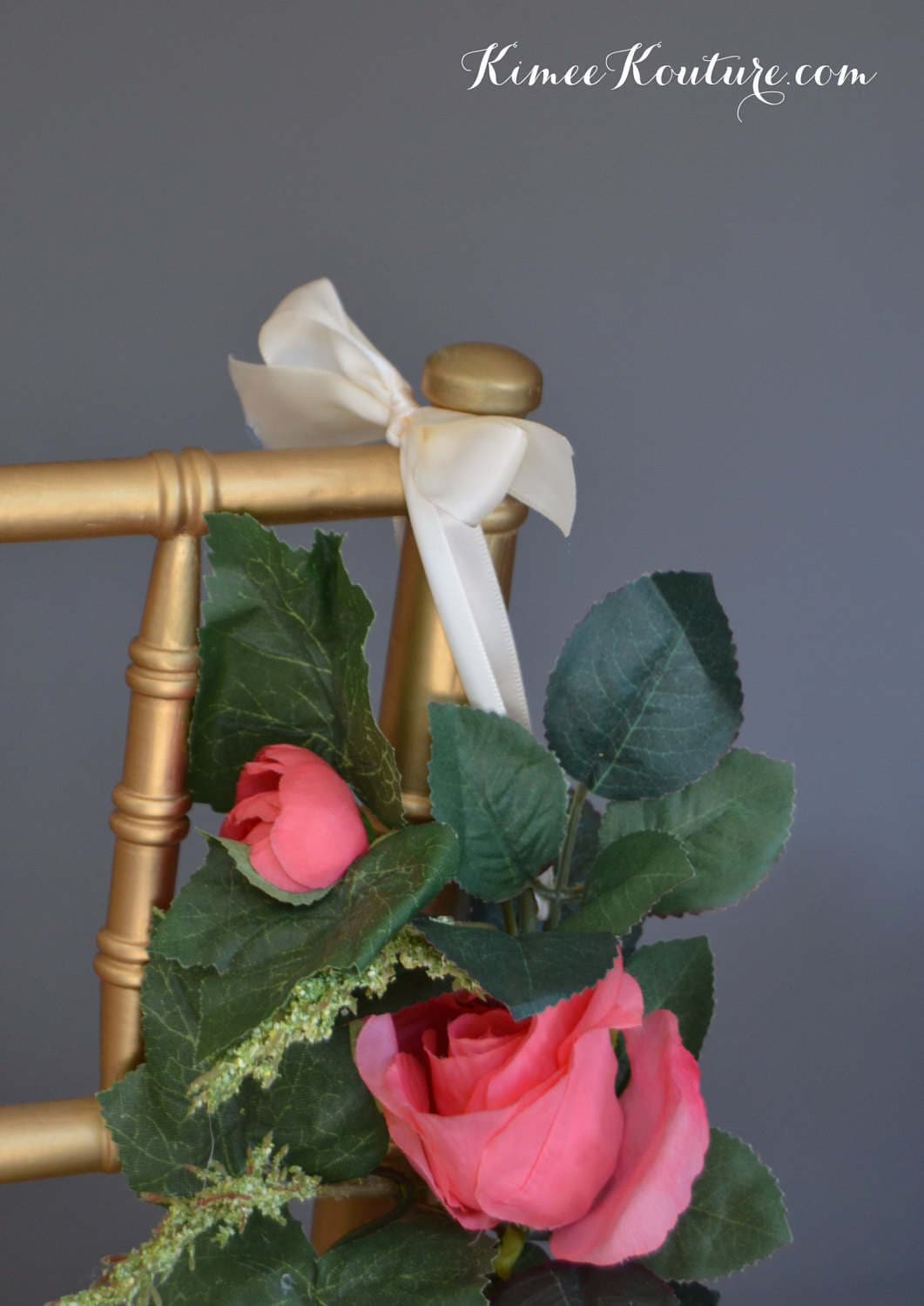 FLORAL CHAIR SWAG. Sweetheart Table Decor. Brides Chair Decor. Etsy