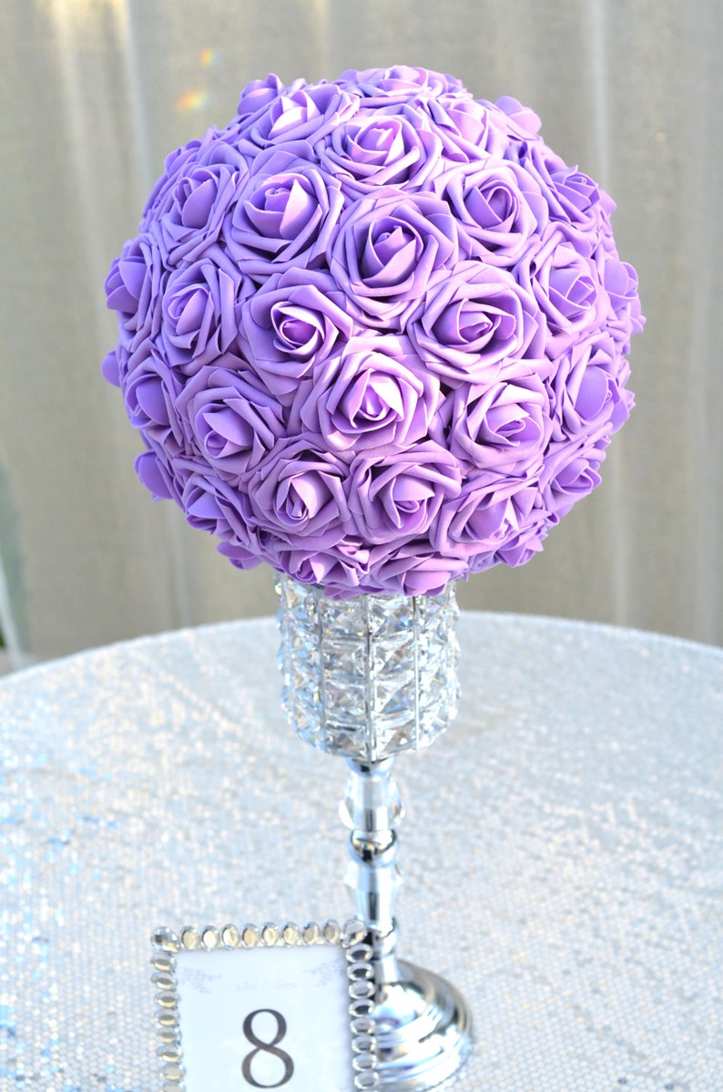 LAVENDER Kissing Ball Lavender WEDDING CENTERPIECE Lavender Etsy