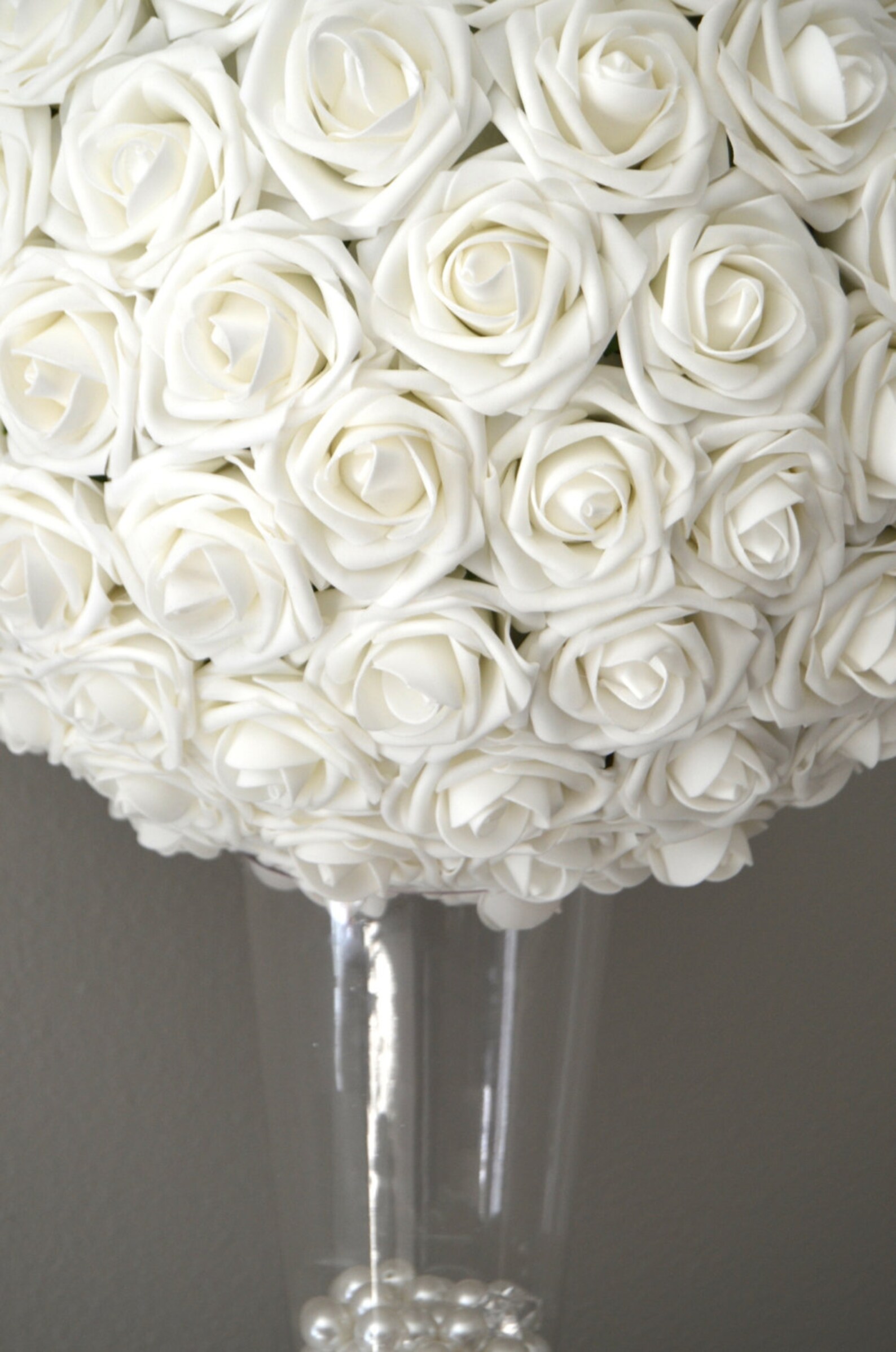 WHITE FLOWER BALL . Kissing Ball. Wedding Centerpiece. Flower Etsy