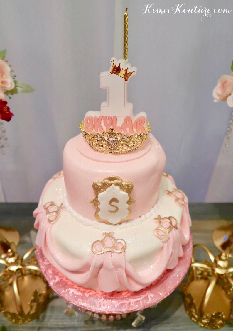 RHINESTONE TIARA Cake Topper. Gold Tiara or Silver Tiara. Etsy