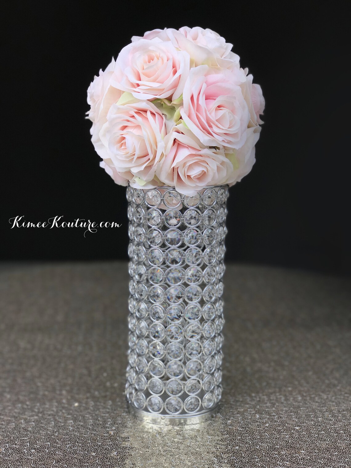 PINK BLUSH Flower Ball. Blush Kissing Ball. Real Touch Silk Etsy