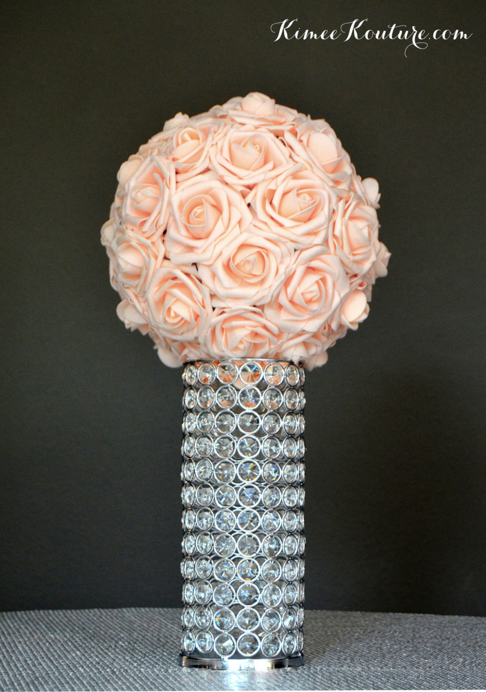 RHINESTONE Candle Holder. RHINESTONE VASE. Silver Bling Etsy