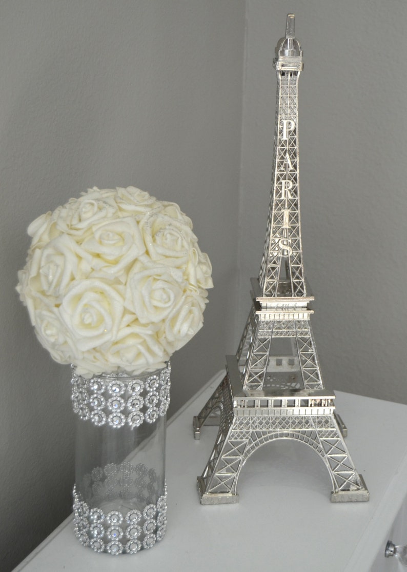 Eiffel Tower Centerpiece. Parisians Theme Decor. Paris Wedding Decor. French inspired centerpiece. Pick Your Color. image 1