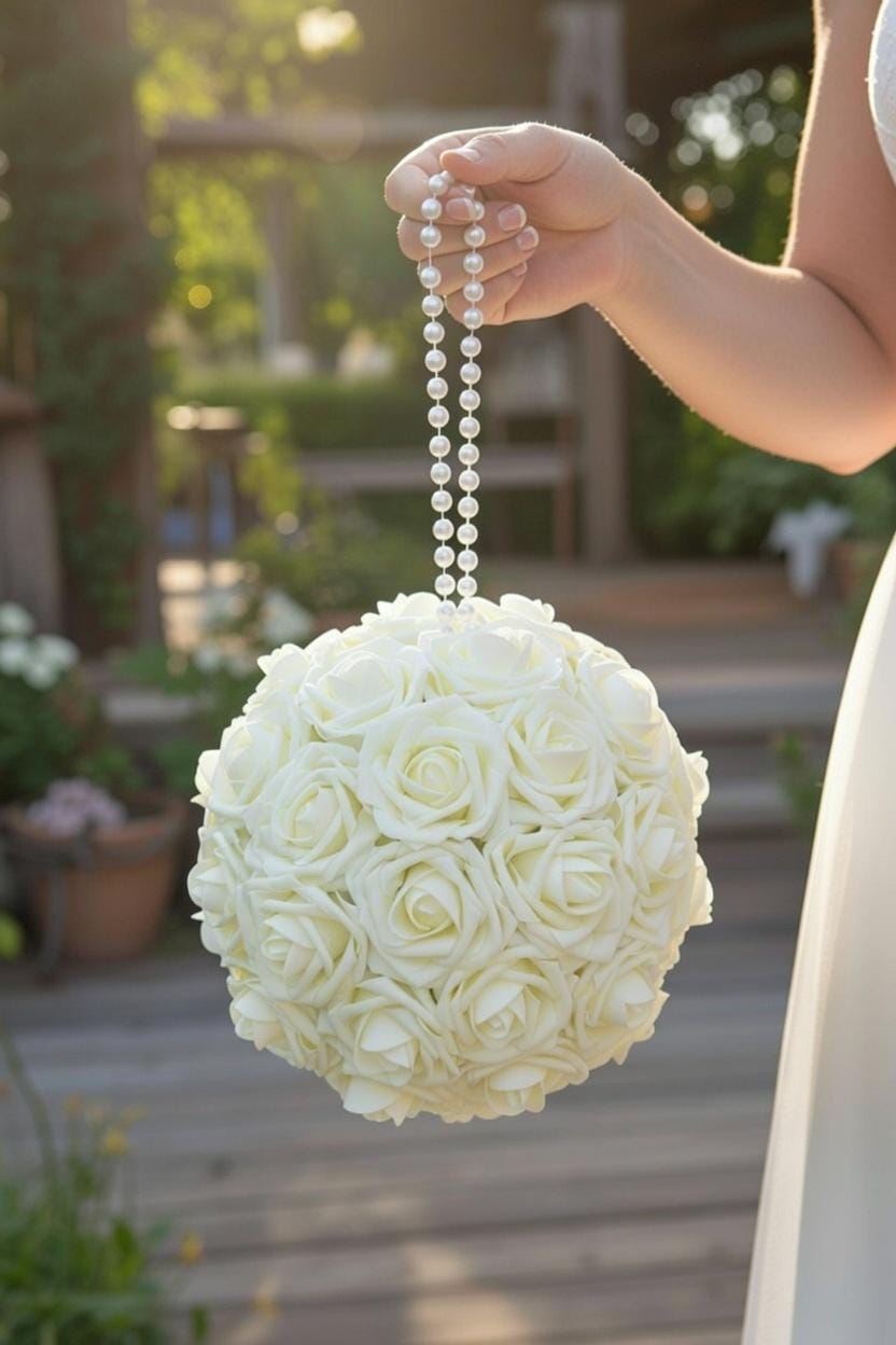 Pearl Flower Bouquet - Etsy
