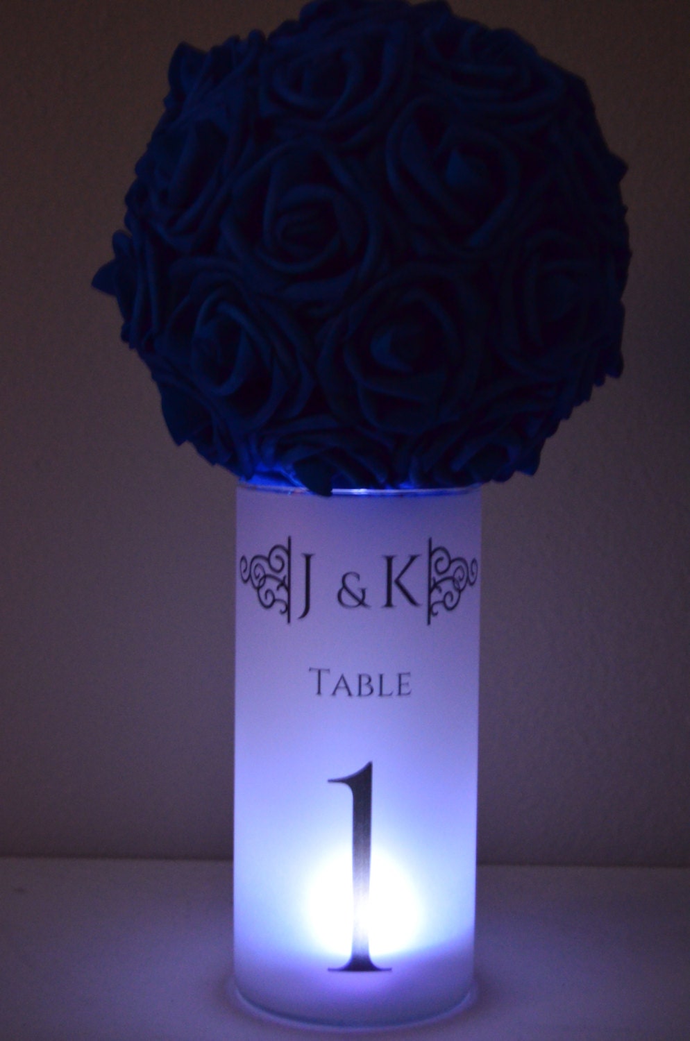 Personalized Wedding Luminary Vase Table Numbers. Etsy