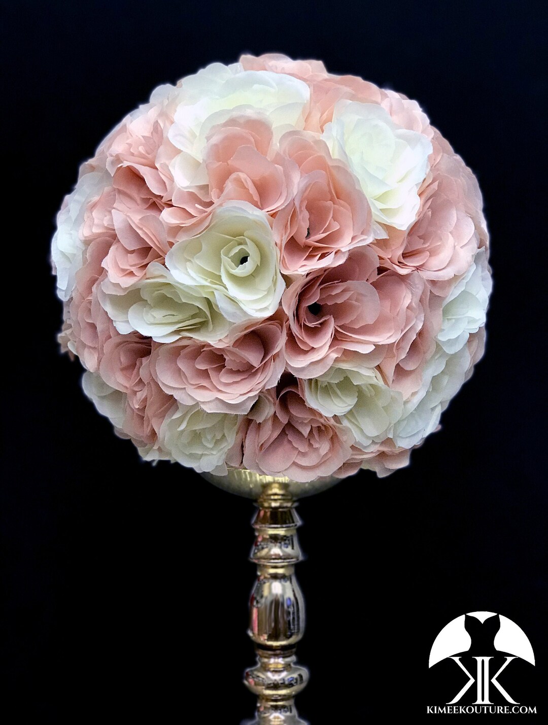 BLUSH and IVORY Flower Ball. Blush & Ivory Wedding Etsy