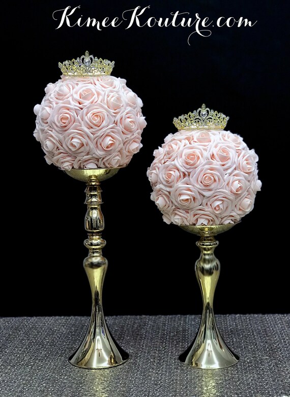 Gold Crown Centerpiece Quinceanera Centerpiece Sweet 16 Etsy
