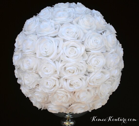 Bal De La Rose Blanche Boule De Fleur Blanche Mariage Blanc Pomme De Senteur Blanc Douche Nuptiale Centre De Table Mariage Choisir La Couleur