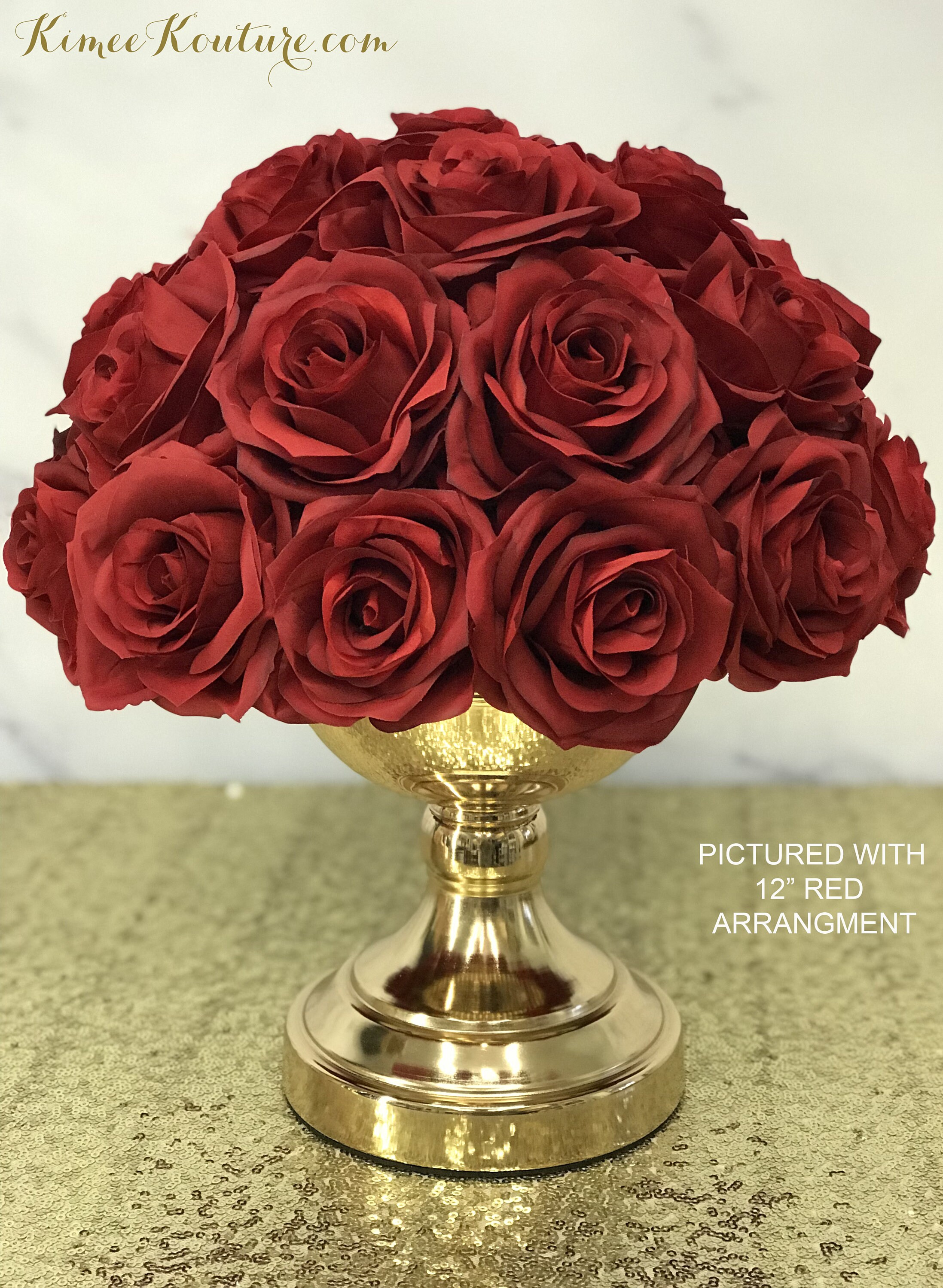 GOLD URN Centerpiece Stand. Gold Urn Table Planter. Gold Vase. Etsy