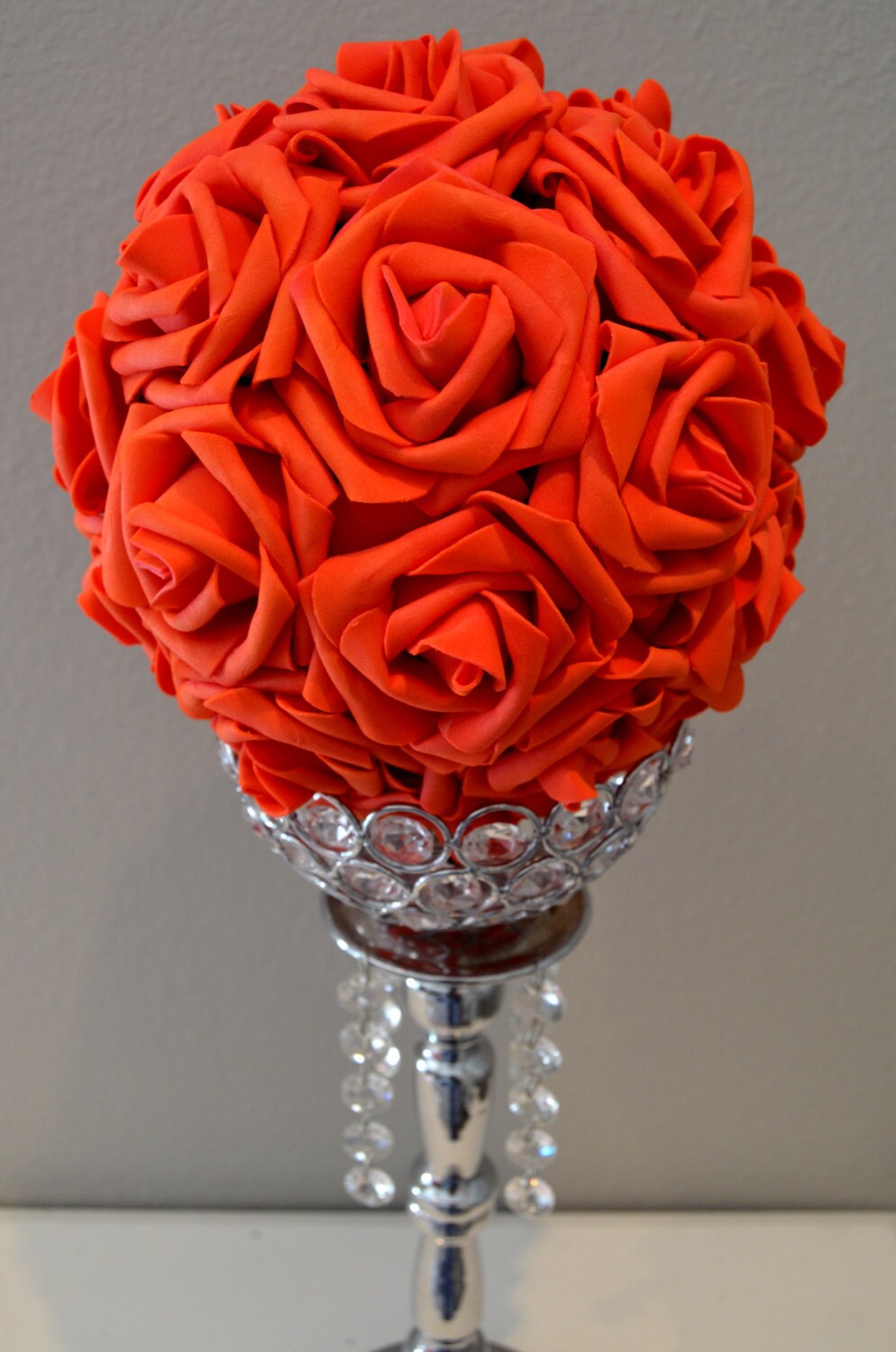 HONEYSUCKLE real touch foam flower ball Wedding/Bridal Shower Etsy