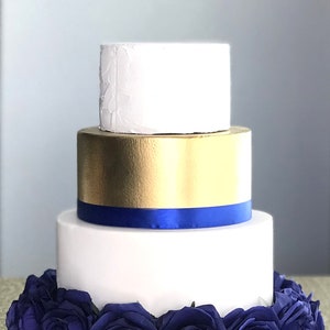 ROYAL BLUE ROSE Cake Stand. Royal Blue Wedding. Wedding Cake Stand ...