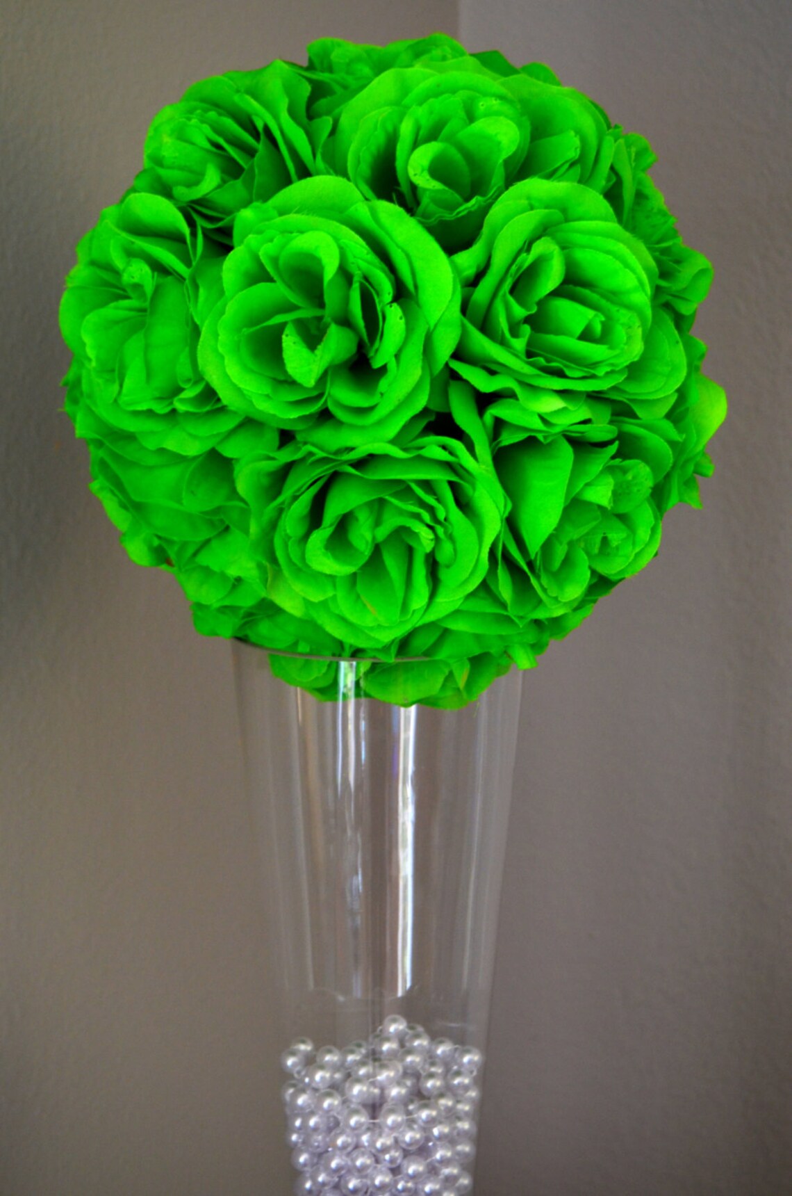 APPLE GREEN Flower Ball Green WEDDING Centerpiece. Apple Etsy