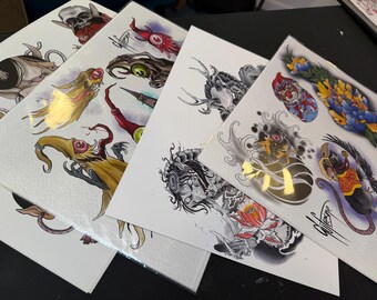 Flash Set 4- Japanese - Tattoo Designs