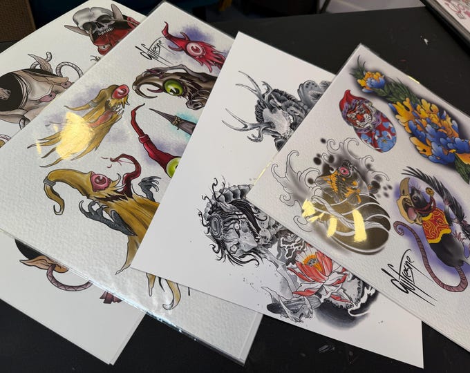 Flash Set 4- Japanese - Tattoo Designs