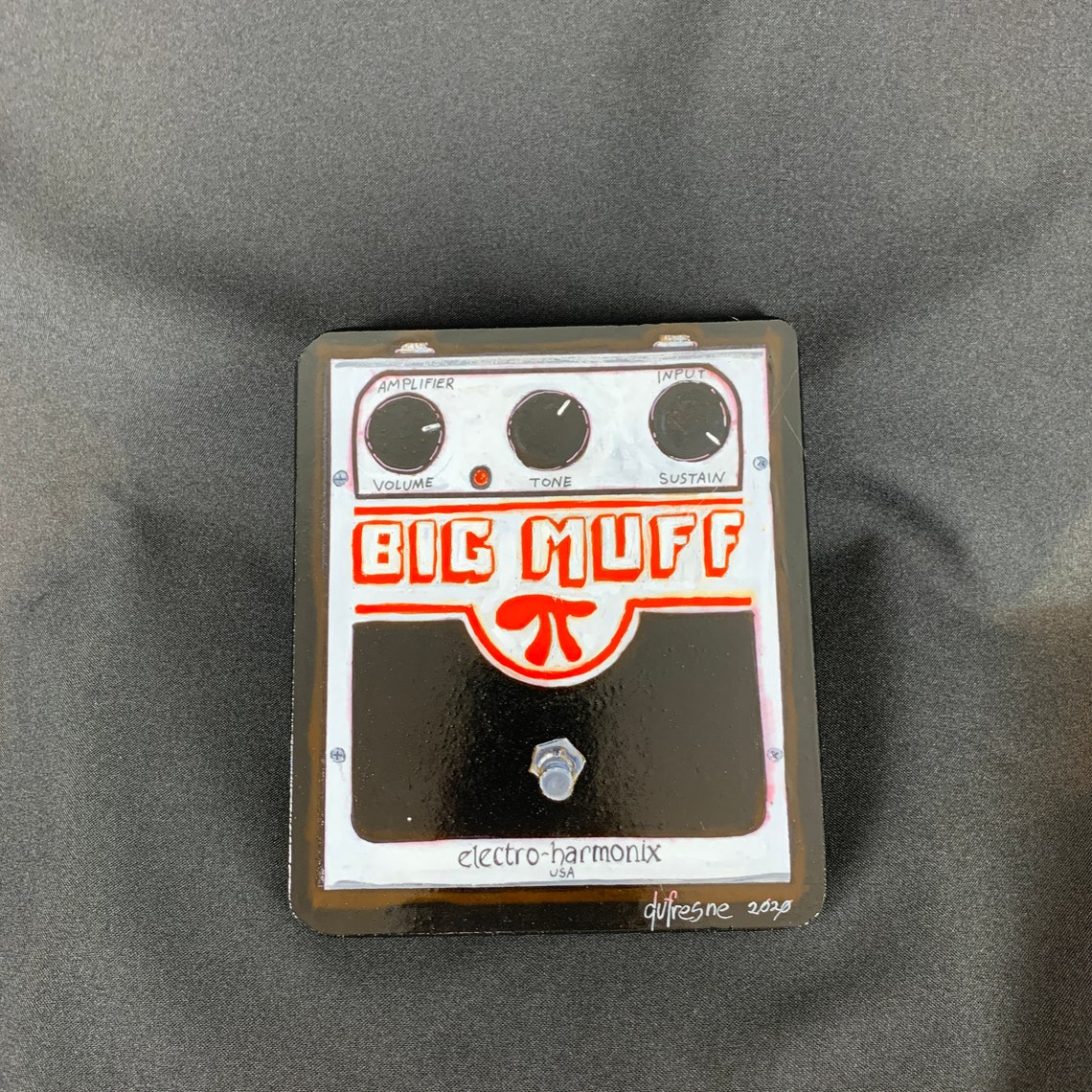 Guitar Effects Pedal Painting Big Muff Etsy