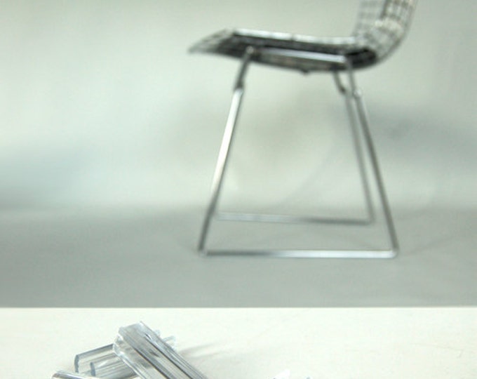 STANDARD SLED GLIDES Set of 4, Bertoia Knoll Wire Chair, Wire Side