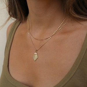 14k Opal Sunrise Necklace
