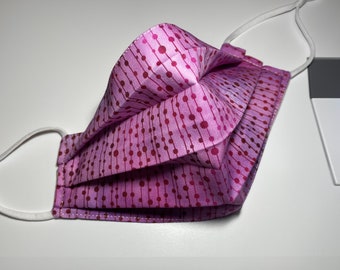 Hot pink purple pattern - Custom fashion-forward face mask