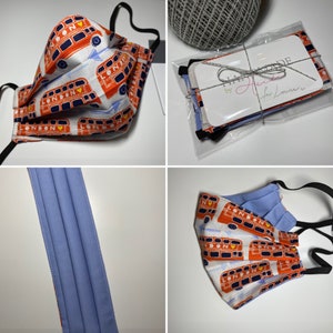 London Double Decker Bus - Custom fashion-forward face mask