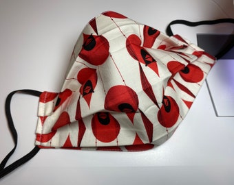 Charley Harper Harper made Charley Harper mask Charley Harper fabric cardinals owls moths birds pigs - Custom fashion-forward face mask